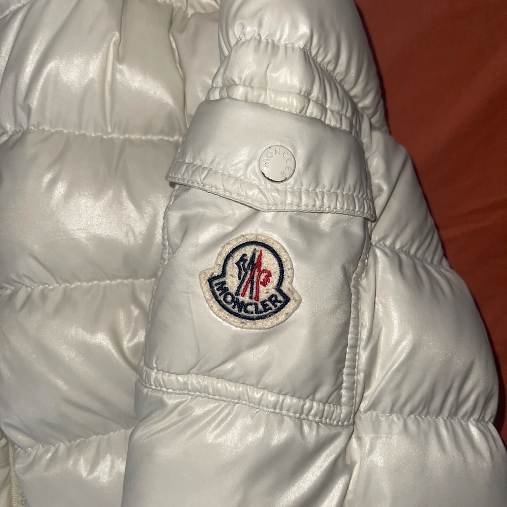 Moncler Cream Jacket with Logo